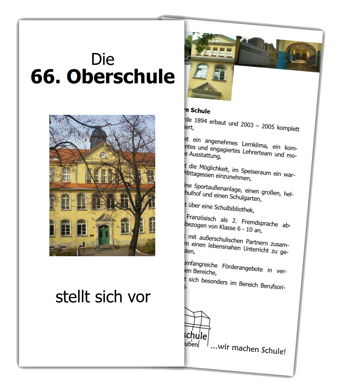 Flyer der 66. Oberschule Dresden - Download